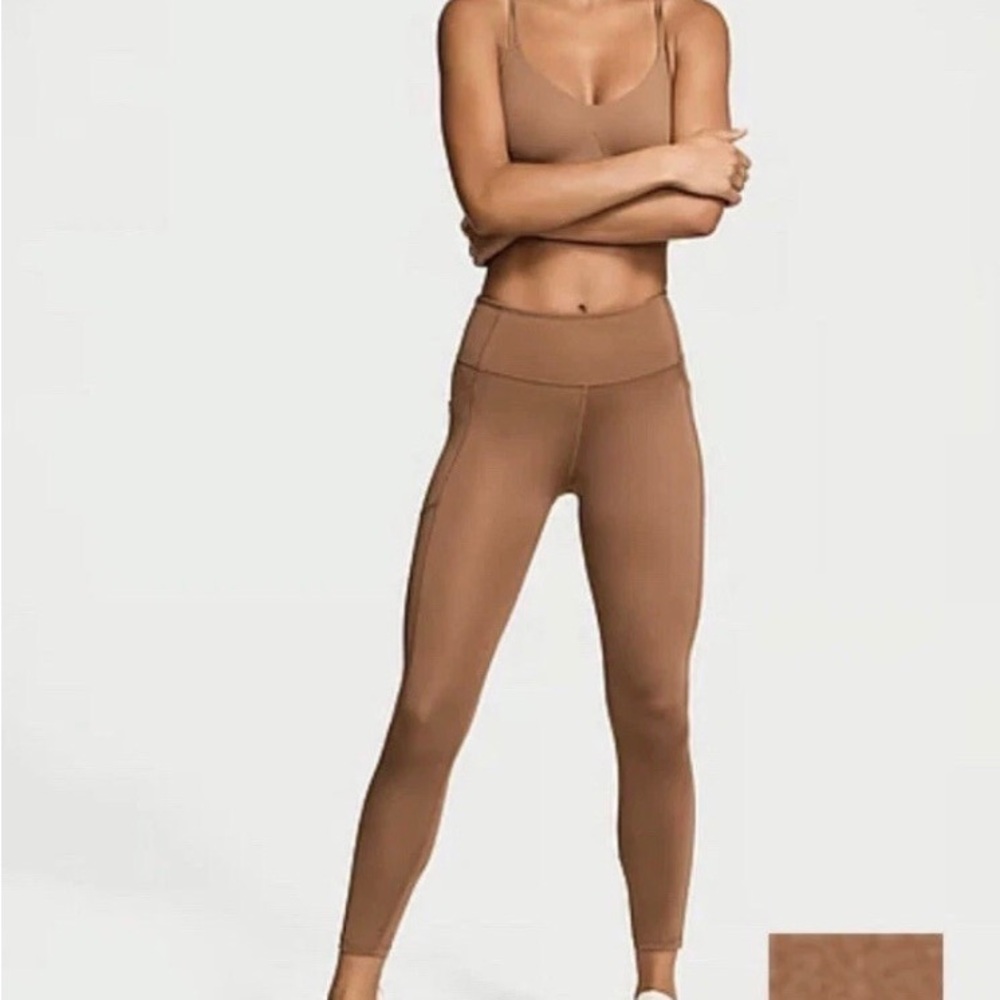 Victoria's Secret Seamless High-Waist Leggings in Brown